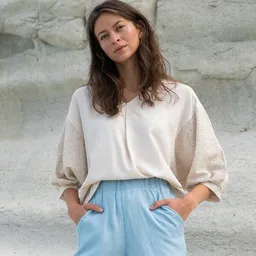 WiDDA berlin WiDDA berlin Statementbluse MAVA natur aus TENCEL® und Leinen – Produktbild 1 von 1