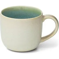 Econovo Econovo Keramik Tasse Handgemacht Groß | 400ml, Türkis-beige (blau), – Produktbild 1 von 1