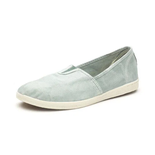 Natural World Natural World Vegan Damen Slipper washed - Old Bonsai, Blau (aqua), – Produktbild 1 von 3