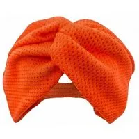 körber mode körber mode breites Haarband aus Bio Mesh Jersey Twist gerafftes Stirnband Sommer orange – Produktbild 1 von 1