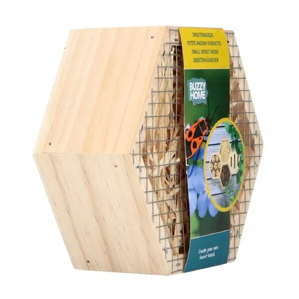 Buzzy® Insektenhotel Buzzy® Home Hexagon - Set mit 4 Kästen für Bienen, Käfer – Produktbild 4 von 4