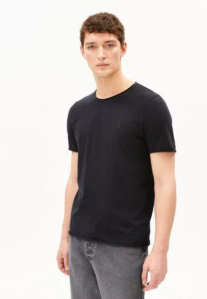 ARMEDANGELS ARMEDANGELS JAAMES BRUSHED Herren T-Shirt aus Bio-Baumwolle, Black, – Produktbild 1 von 4