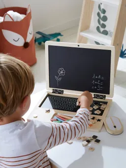 Vertbaudet Vertbaudet Spiel-Laptop aus Holz FSC® – Produktbild 1 von 1