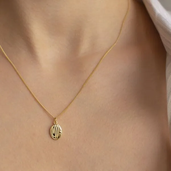Paeoni Colors Paeoni Colors Love-Halskette aus 18k Gold Vermeil, 925 Sterling Silber – Produktbild 2 von 4