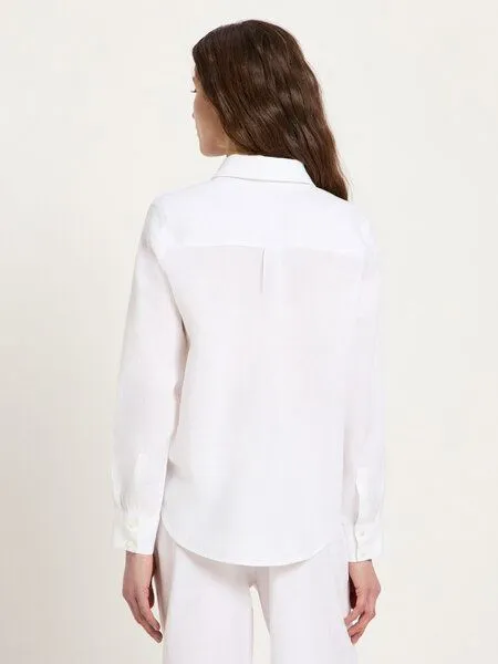 LANIUS LANIUS Hemdbluse, Bright white, – Produktbild 3 von 4