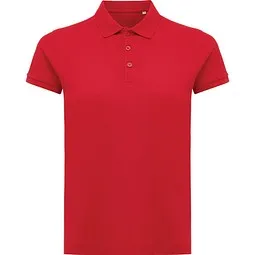 iqoniq Iqoniq Yosemite Damen Piqué-Poloshirt, rot, XXS – Produktbild 1 von 1