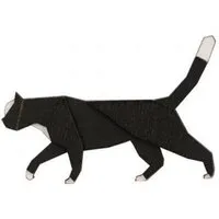 BeWooden BeWooden Walkende Katze Holzbrosche – handgefertigter, nachhaltiger Schmuck aus Holz – Produktbild 1 von 1