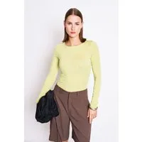 JAN N JUNE JAN 'N JUNE Damen vegan Longsleeve Civa Granny Smith Grün – Produktbild 1 von 1