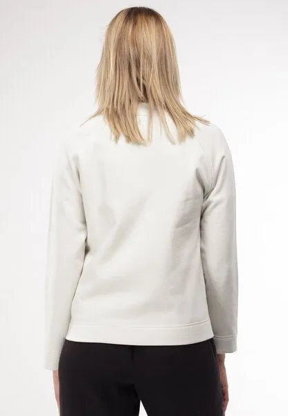Alma & Lovis Alma & Lovis Softe Sommer-Sweatjacke aus Bio-Baumwolle | Cosy Jacket, Ecru (weiß), – Produktbild 2 von 4