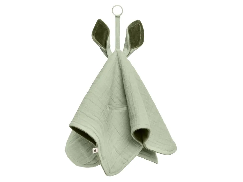 BIBS BIBS Schnuffeltuch 3-lagig Cuddle Kangaroo Desert Maße 40 x 40 cm, Grün, – Produktbild 1 von 2