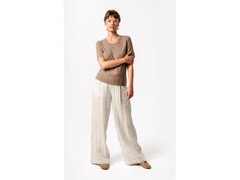 Living Crafts Living Crafts - Damen T-Shirt (100% Bio-Baumwolle), Braun, – Produktbild 4 von 5