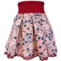 liebewicht liebewicht Rock Faltenrock rosa geblümt bio für Mädchen Gr.80-164, Rose, – Produktbild 1 von 2