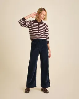 Côtelé Côtelé Damen vegan Hose Jane Navy – Produktbild 1 von 1
