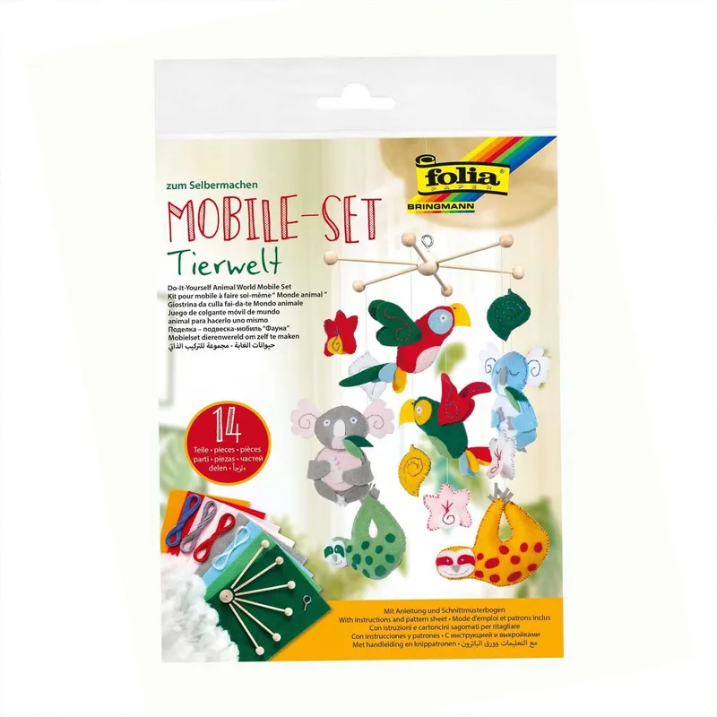folia folia Filz-Bastelset Mobile Tierwelt – Produktbild 1 von 1