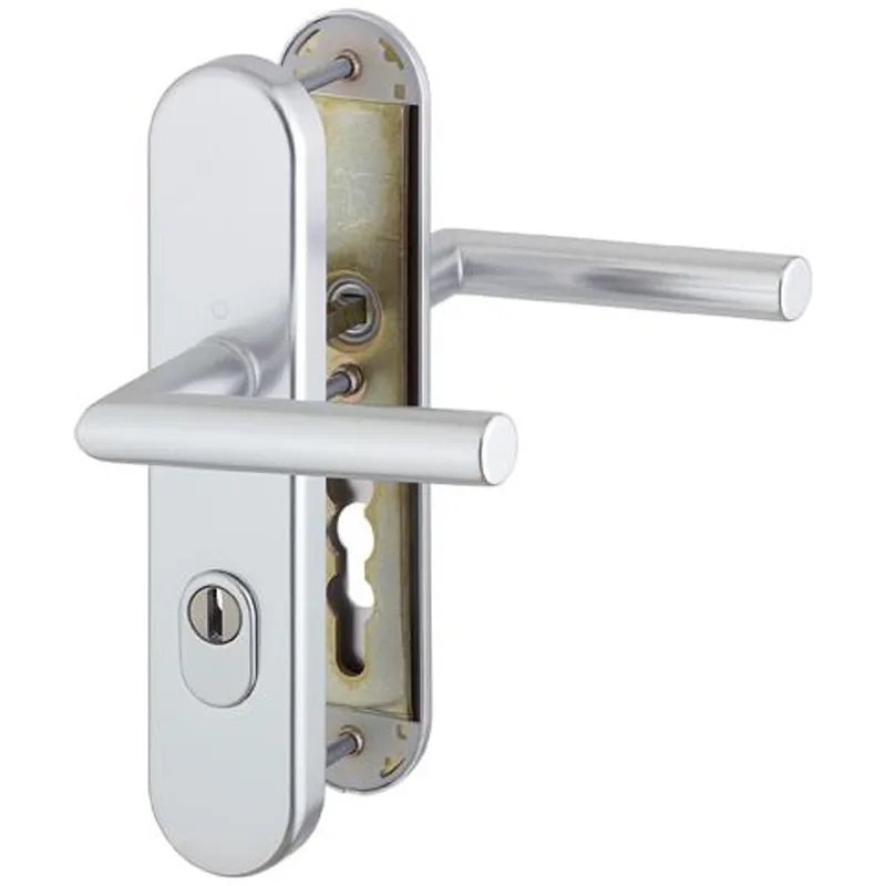 HOPPE Hoppe HT-SI-Drückergarnitur, PZ, E92, VK10, 67-72, RH15, ALU, 1400/3332ZA/3310, Amsterdam, ZA, F1 – Produktbild 1 von 1