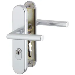 HOPPE Hoppe HT-SI-Drückergarnitur, PZ, E92, VK10, 67-72, RH15, ALU, 1400/3332ZA/3310, Amsterdam, ZA, F1 – Produktbild 1 von 1