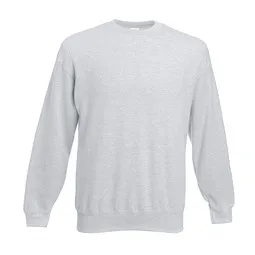 Fruit Of The Loom FRUIT OF THE LOOM® Unisex Sweatshirt Set-In, grau/meliert, L – Produktbild 1 von 1