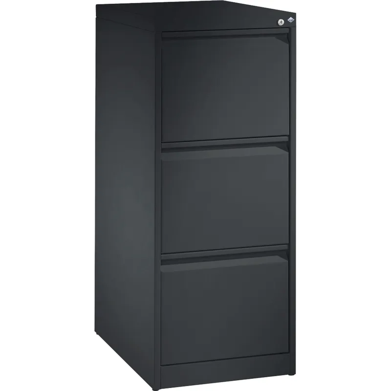 C+P C+P Hängeregistraturschrank einbahnig, 3 Schubladen, anthrazit/anthrazit – Produktbild 1 von 3