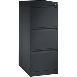 C+P C+P Hängeregistraturschrank einbahnig, 3 Schubladen, anthrazit/anthrazit – Produktbild 1 von 1