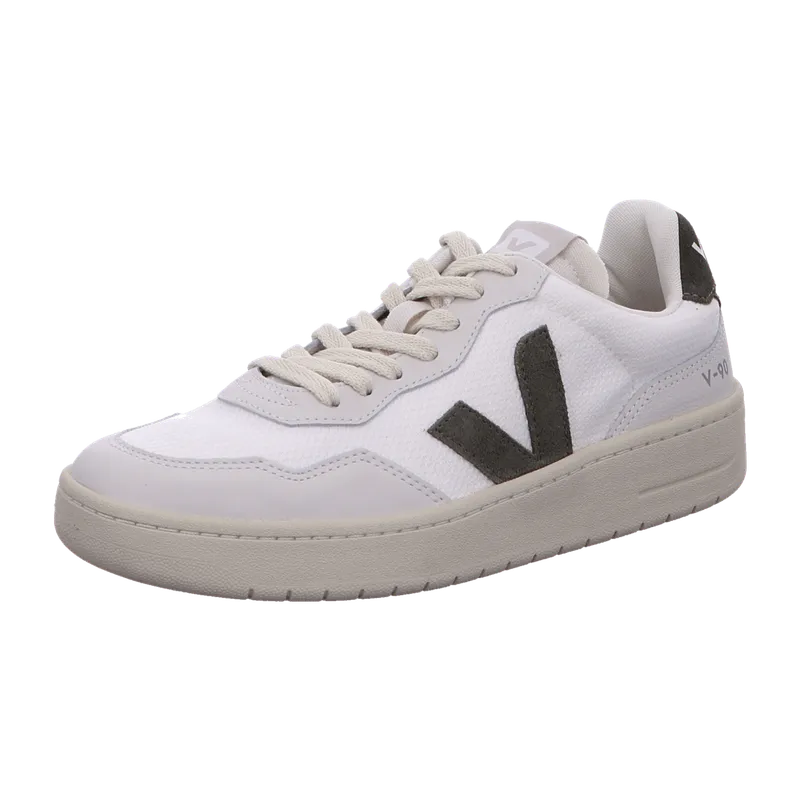 Veja Veja Herren-Sneaker V-90 B-Mesh White Kaki – Produktbild 1 von 8