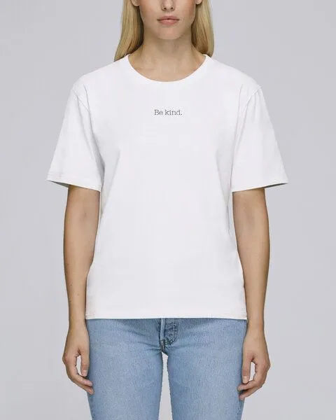 Human Family Human Family Bio Damen T-Shirt "Frame - Be kind" in 5 Farben, Weiss, – Produktbild 3 von 3