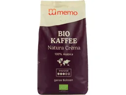 Memo memo Bio-Kaffee Crema 'Natura' ganze Bohnen 500 g – Produktbild 1 von 1