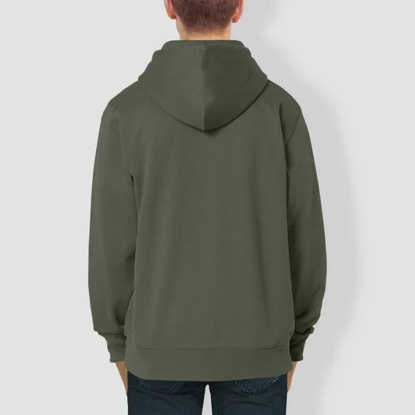little kiwi little kiwi Herren Hoodie, "Kleiner Kiwi", Khaki-grün, – Produktbild 3 von 3