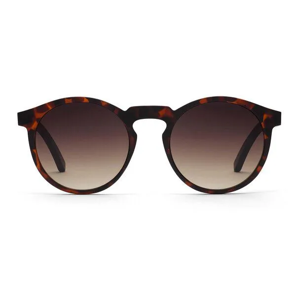 TAKE A SHOT Take a Shot Sonnenbrille aus Holz - Rund, Schmal - Mandala Kollektion, Braun (havana / walnuss / braun), – Produktbild 1 von 4