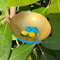 Sundara SUNDARA Schmuck- / Dekoschälchen – Fair Trade, Türkis, – Produktbild 1 von 1