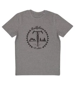 päfjes päfjes Radfahren ist schön - Gravel - Fair Wear Männer T-Shirt - Heather Grey – Produktbild 1 von 1