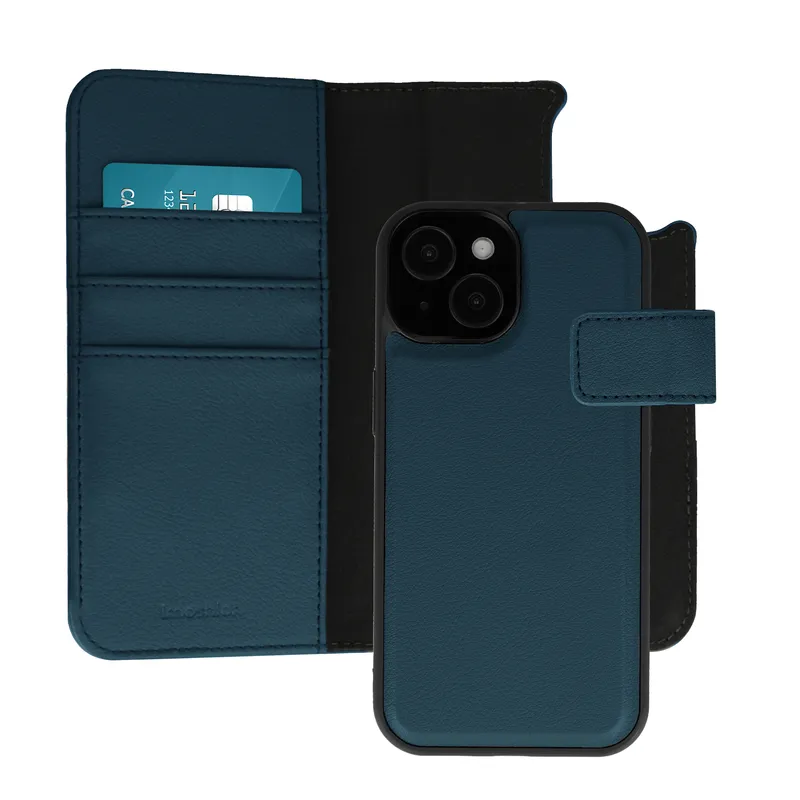 imoshion imoshion Herausnehmbare 2-in-1 Luxus-Bookcase für das Apple iPhone 15, Blau, – Produktbild 1 von 1