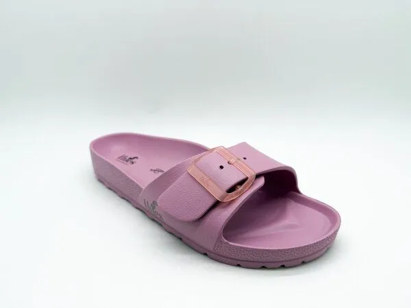thies Vegane Ecofoam Strap Sandale von thies ® aus recyceltem EVA, Malva, – Produktbild 3 von 4