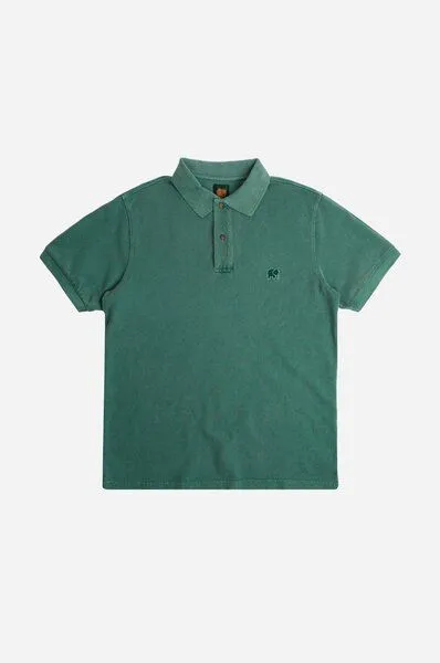 Trendsplant Trendsplant Organic Pigment Dyed Polo Shirt Eden Green, Grün, – Produktbild 2 von 4