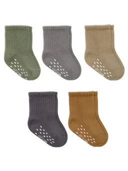 bistyle bistyle Baby-Socken Basic 5er-Pack – Kurzsocken, GOTS-zertifiziert, hoher Baumwollanteil Rutschfeste Sohle – Produktbild 1 von 1