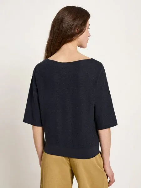 LANIUS LANIUS U-Boot-Shirt mit 3/4-Arm, Onyx, – Produktbild 3 von 4