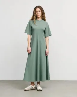 Rotholz Rotholz Casual A-Line Dress - leaf green – Produktbild 1 von 1