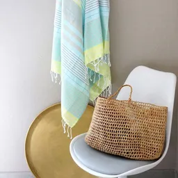 Karawan authentic Karawan authentic Fouta SUD (Peshtamal) aus Bio-Baumwolle, 100 x 200cm – Produktbild 1 von 1