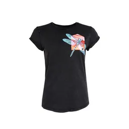FÄDD FÄDD Damen T-Shirt Rundhals aus Bio-Baumwolle "Drachenfliege BT" Schwarz – Produktbild 1 von 1