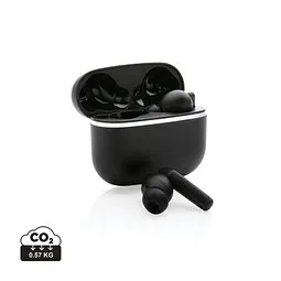 SWISS PEAK Swiss Peak TWS Ohrhörer 2.0 aus RCS recyceltem Kunststoff, schwarz, Schwarz, – Produktbild 1 von 1
