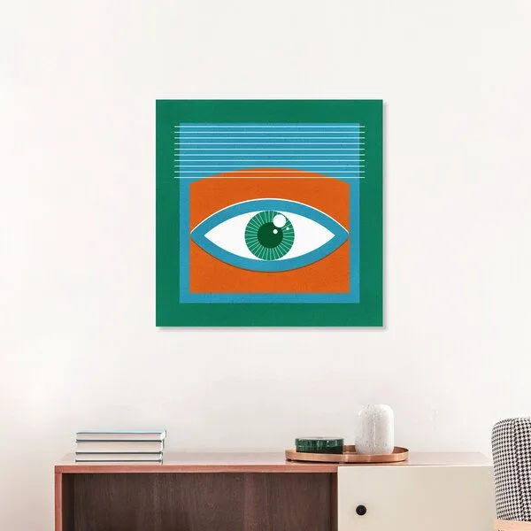 Photocircle Photocircle Poster / Leinwandbild - One Look Is Enough - green eye – Produktbild 3 von 4