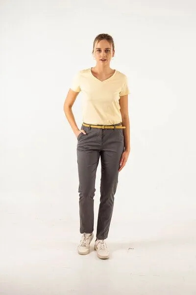 Alma & Lovis Alma & Lovis Chino aus Bio-Baumwolle, Dunkelgrau, – Produktbild 3 von 4