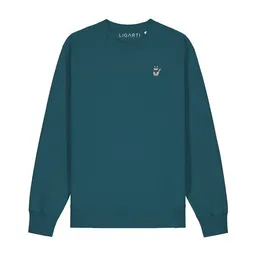 LIGARTI Bestickter Pullover – Babette die Winter-Katze – LIGARTI Tiermanufaktur – Produktbild 1 von 1