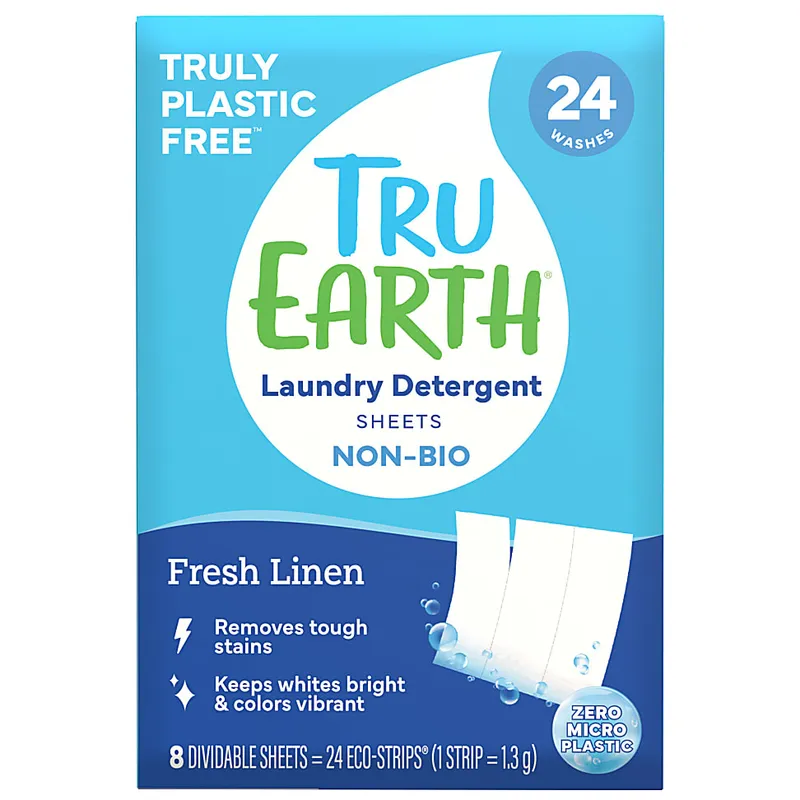 Tru Earth Tru Earth Waschmittelstreifen Non Bio Fresh Linen (24 Waschgänge) – Produktbild 1 von 1