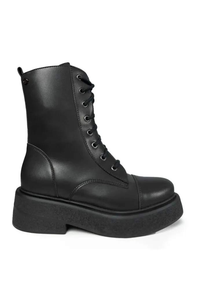 Altercore Altercore Damen vegan Stiefel Levant, Schwarz, – Produktbild 1 von 3