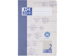 OXFORD OXFORD Recycling-Schulheft DIN A5, 16 Blatt, Lineatur 2 (Kontrastlineatur), 90 g/m² – Produktbild 1 von 1