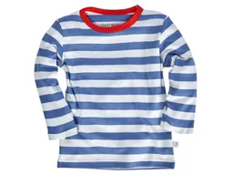 HANS NATUR Kinder Langarmshirt Bio-Baumwolle blau-off white Gr.110/116 – Produktbild 1 von 1