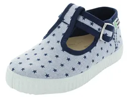 Natural World Natural World Kinder Schuhe Ballerinas mit Riemchen und Druckknopf Stern – Produktbild 1 von 1