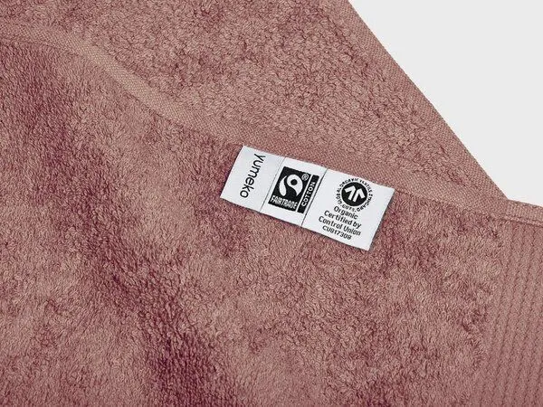 Yumeko Handtücher Terry 50x100 cm "Yumeko" aus Bio-Baumwolle, Blush rose, – Produktbild 1 von 5