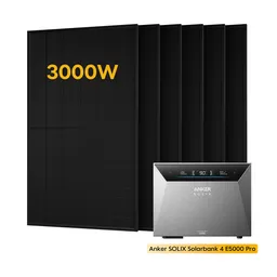 Anker Anker SOLIX Solarbank 4 E5000 Pro, mit 6 x 500 Bifaziale Solarmodule, by Powerness - 5kWh / ohne Zubehör / Standardversand – Produktbild 1 von 1
