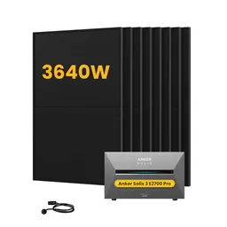 Anker Anker SOLIX Solarbank 3 E2700 Pro Solaranlage, mit 8 x 455W Bifazialen Solarmodulen, by Powerness - 2.7kWh / ohne Zubehör / Selbstabholung – Produktbild 1 von 1